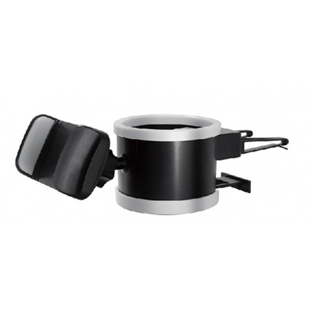 Universal AIR Vent Drink Bottle Cradle Car Mount Holder (Black Gray)